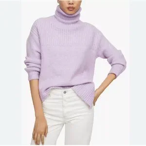 muguet uv cut polo knit ミュゲ purple ポロニット uv cut polo knit